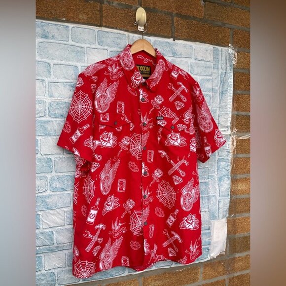 DIXXON Red Graphic Men's Shirt 2XL - Picture 3 of 12
